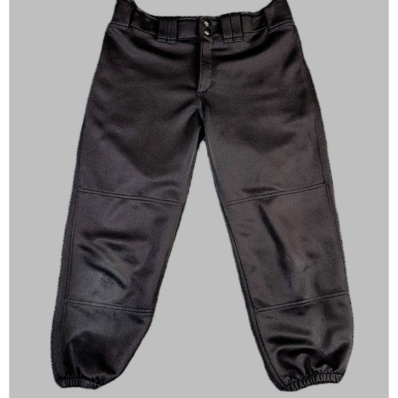 Mizuno Performance Womens Softball Pants Black Belted Padded Size Medium - Picture 1 of 11